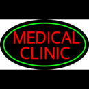 Red Medical Clinic Oval Green Handmade Art Neon Sign