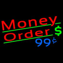 Red Money Order Dollar Logo Handmade Art Neon Sign