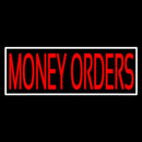 Red Money Orders White Border Handmade Art Neon Sign
