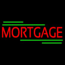 Red Mortgage Green Lines Handmade Art Neon Sign