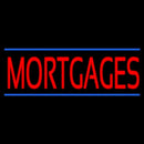 Red Mortgages Blue Lines Handmade Art Neon Sign