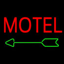 Red Motel With Green Arrow Handmade Art Neon Sign