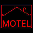 Red Motel With Symbol Handmade Art Neon Sign