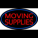 Red Moving Supplie Oval Handmade Art Neon Sign