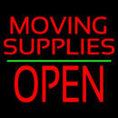 Red Moving Supplies Open Green Line 2 Handmade Art Neon Sign
