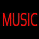 Red Music Block Handmade Art Neon Sign