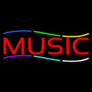 Red Music Handmade Art Neon Sign