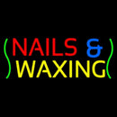 Red Nails And Yellow Waxing Green Waves Handmade Art Neon Sign