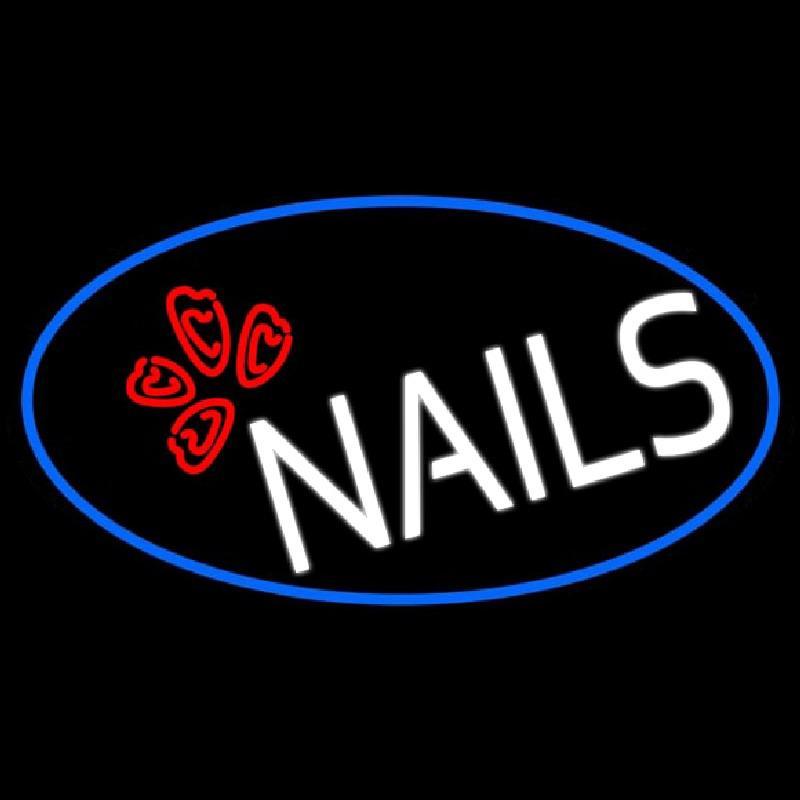 Red Nails Handmade Art Neon Sign