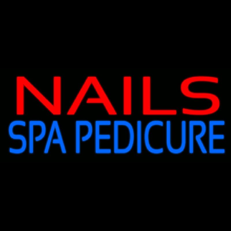 Red Nails Spa Pedicure Handmade Art Neon Sign