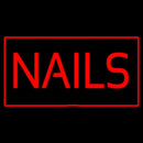 Red Nails With Red Border Handmade Art Neon Sign