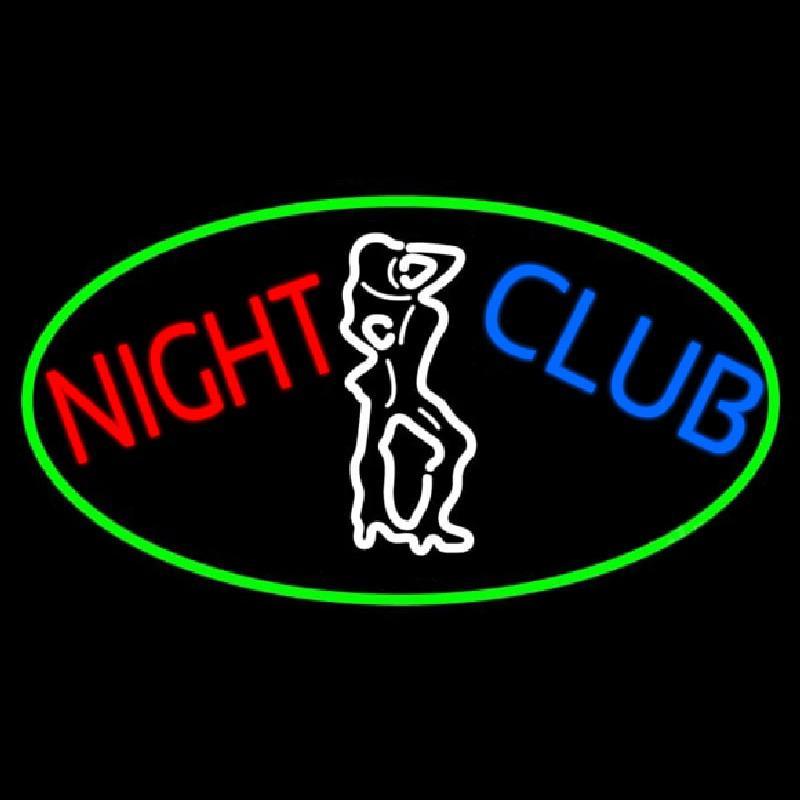 Red Night Club Girls Handmade Art Neon Sign