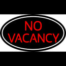 Red No Vacancy With White Border Handmade Art Neon Sign