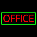 Red Office Green Border Handmade Art Neon Sign
