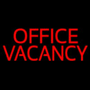 Red Office Vacancy Handmade Art Neon Sign
