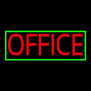 Red Office With Green Border Handmade Art Neon Sign