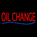 Red Oil Change Blue Line Handmade Art Neon Sign