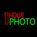 Red One Hour Photo Handmade Art Neon Sign