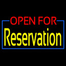 Red Open For Yellow Reservation Handmade Art Neon Sign