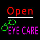 Red Open Pink Eye Care Logo Handmade Art Neon Sign