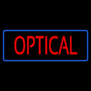 Red Optical Blue Border Handmade Art Neon Sign
