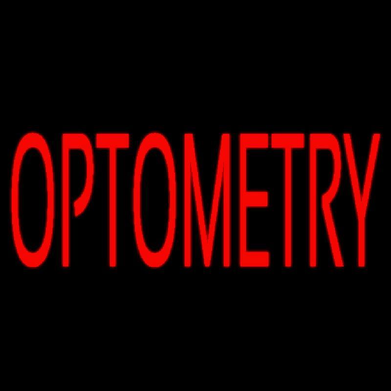 Red Optometry Handmade Art Neon Sign