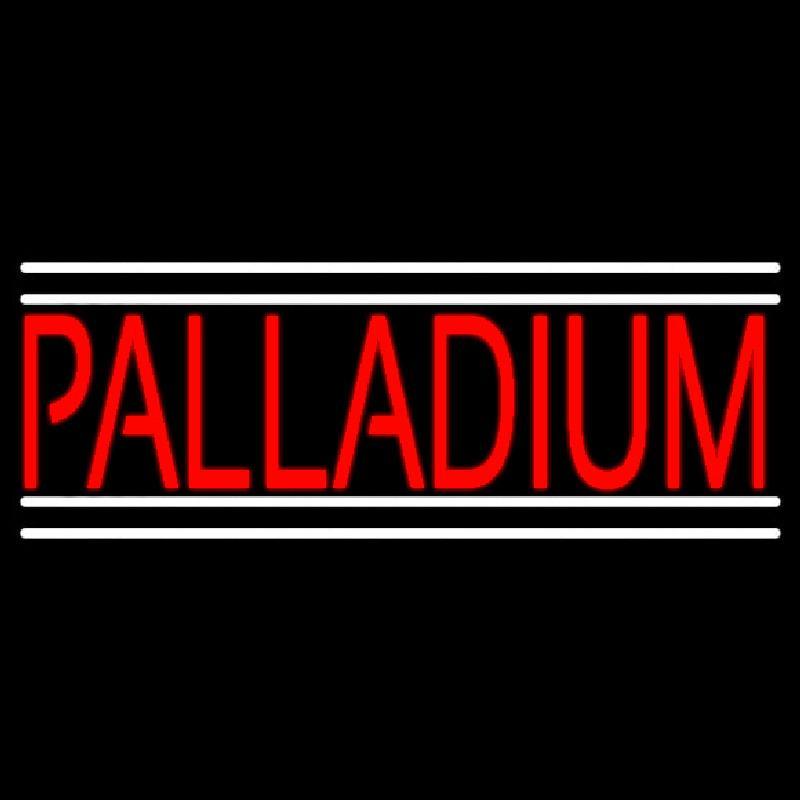 Red Palladium White Line Handmade Art Neon Sign