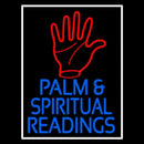Red Palm And Blue Palm And Spiritual Readings Handmade Art Neon Sign