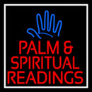 Red Palm And Spiritual Readings Handmade Art Neon Sign