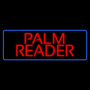 Red Palm Reader Blue Border Handmade Art Neon Sign