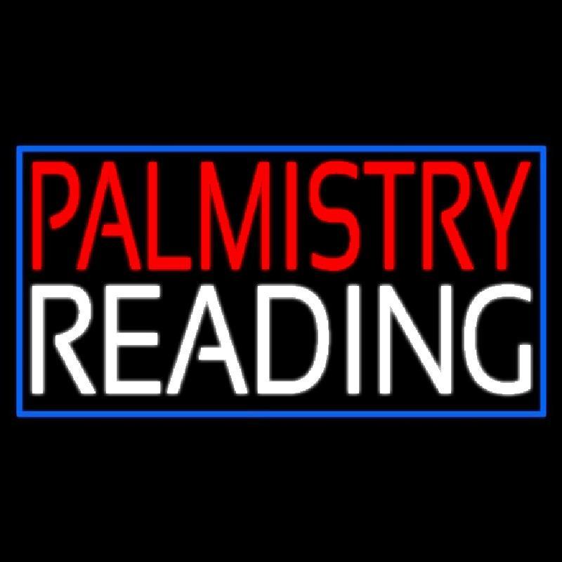 Red Palmistry White Reading Handmade Art Neon Sign