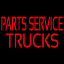 Red Parts Service Trucks Handmade Art Neon Sign