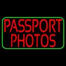 Red Passport Photos Green Border Handmade Art Neon Sign