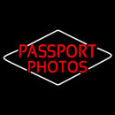 Red Passport Photos Handmade Art Neon Sign