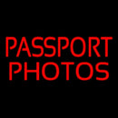 Red Passport Photos Handmade Art Neon Sign