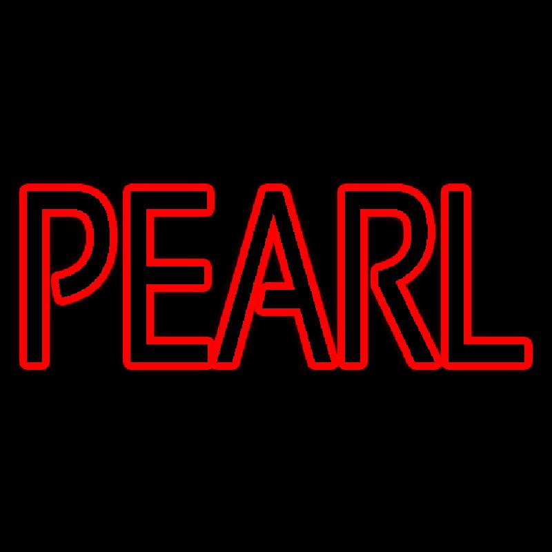 Red Pearl Block Handmade Art Neon Sign