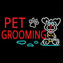 Red Pet Grooming Handmade Art Neon Sign