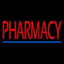 Red Pharmacy Blue Line Handmade Art Neon Sign