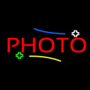 Red Photo Block Handmade Art Neon Sign