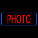 Red Photo Blue Border Handmade Art Neon Sign