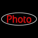 Red Photo With Oval Handmade Art Neon Sign