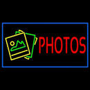 Red Photos With Logo Border Handmade Art Neon Sign
