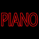 Red Piano Block Handmade Art Neon Sign