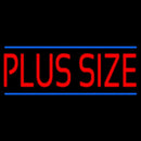 Red Plus Size Blue Lines Handmade Art Neon Sign