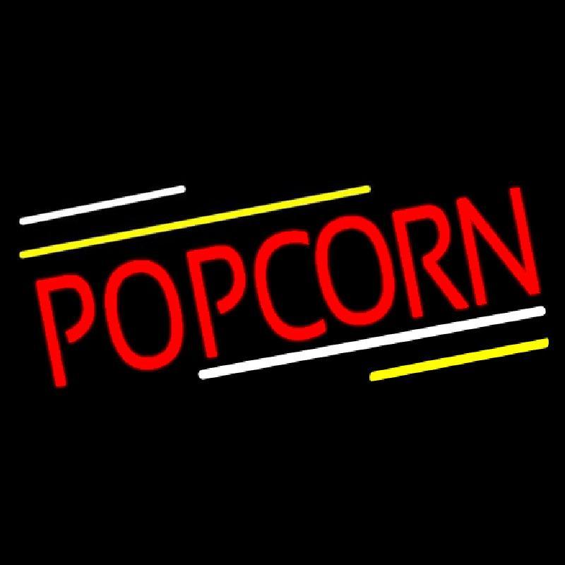 Red Popcorn Handmade Art Neon Sign