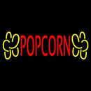 Red Popcorn Yellow Logo Handmade Art Neon Sign