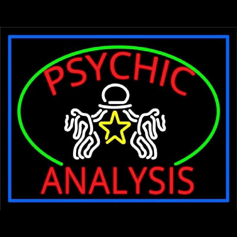 Red Psychic Analysis With Logo Handmade Art Neon Sign
