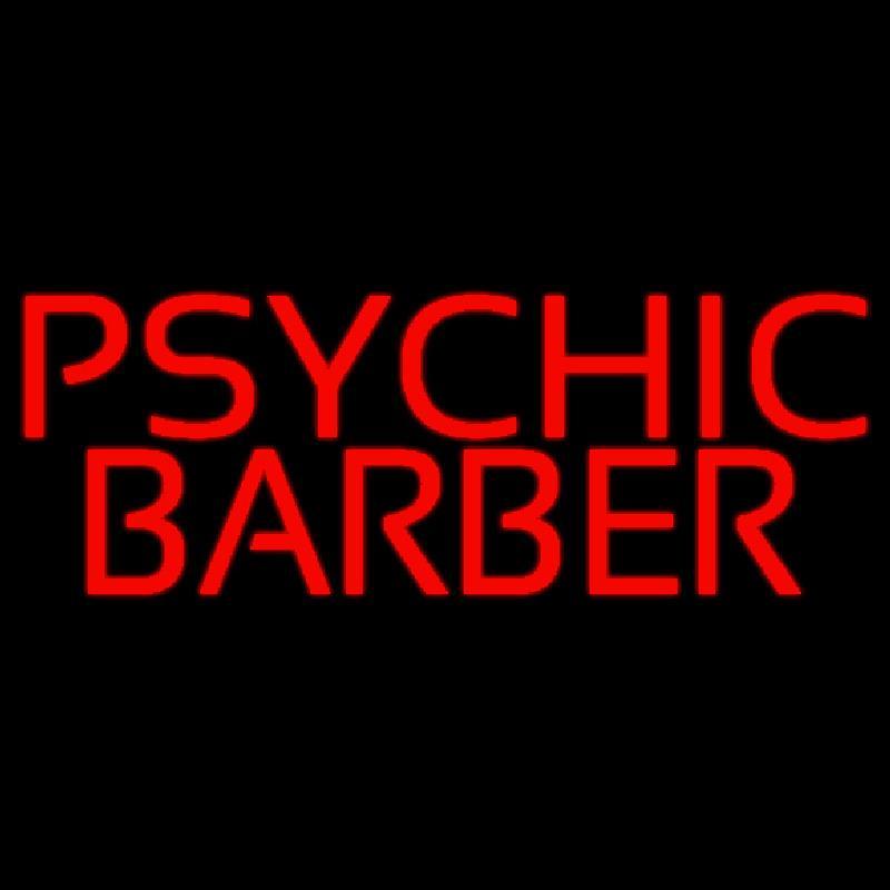 Red Psychic Barber Handmade Art Neon Sign