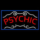 Red Psychic Blue Border Handmade Art Neon Sign