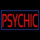 Red Psychic Blue Border Handmade Art Neon Sign